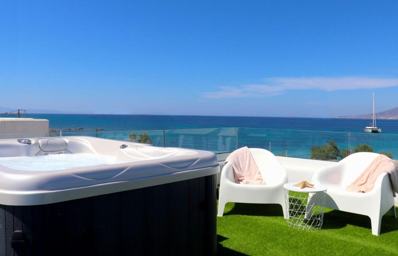 Beach Apartment Thalia With Hot Tub And Sea View Άγιος Προκόπιος Εξωτερικό φωτογραφία